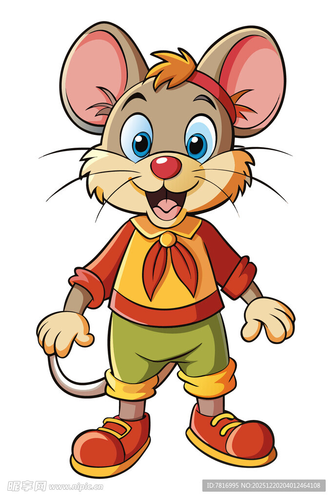 可爱卡通小老鼠形象