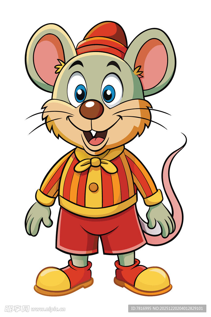 可爱卡通小老鼠形象