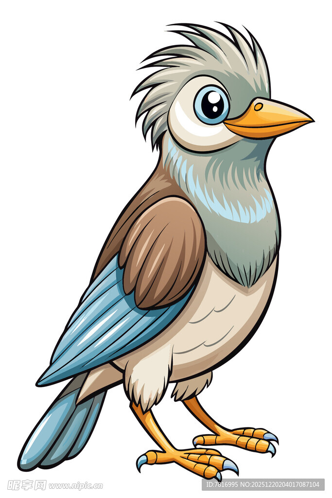 可爱卡通小鸟