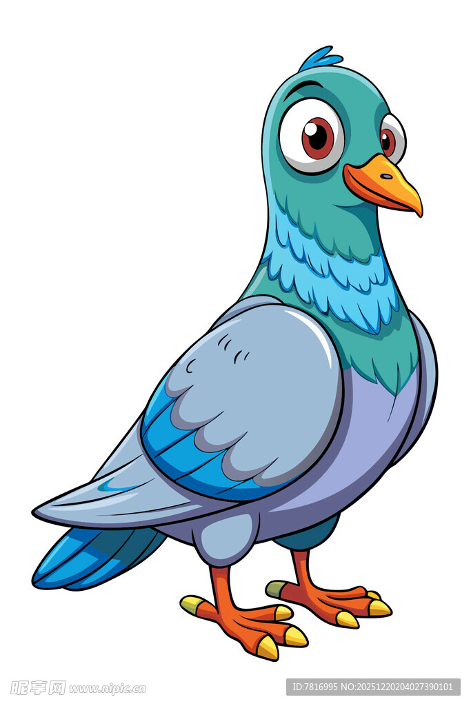 可爱卡通鸽子形象