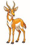 可爱卡通羚羊形象