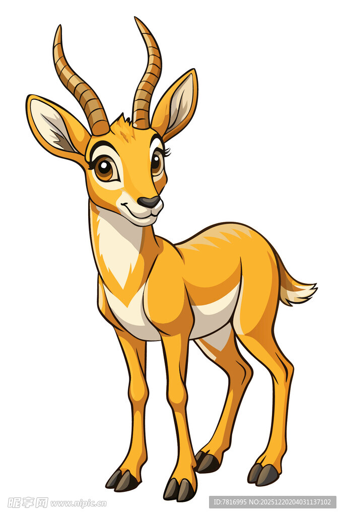 可爱小鹿卡通形象