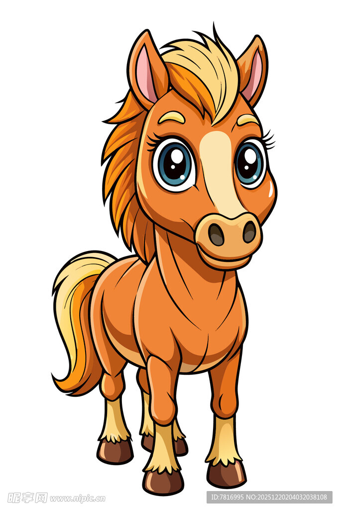 可爱卡通小马