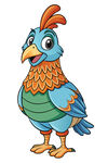 彩色卡通公鸡形象