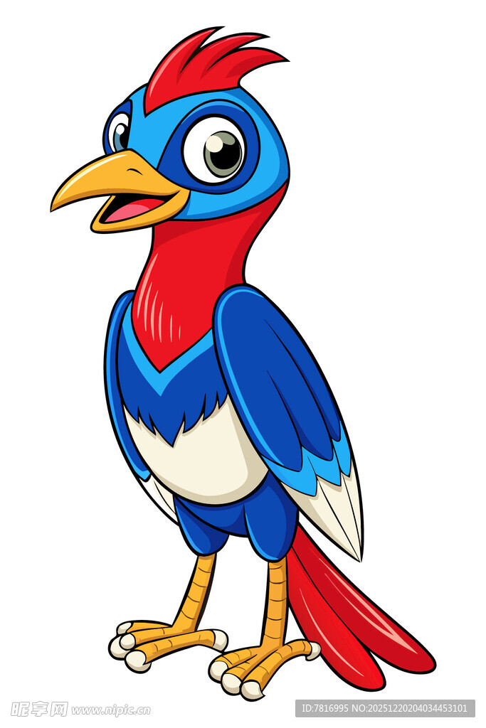 彩色卡通小鸟形象