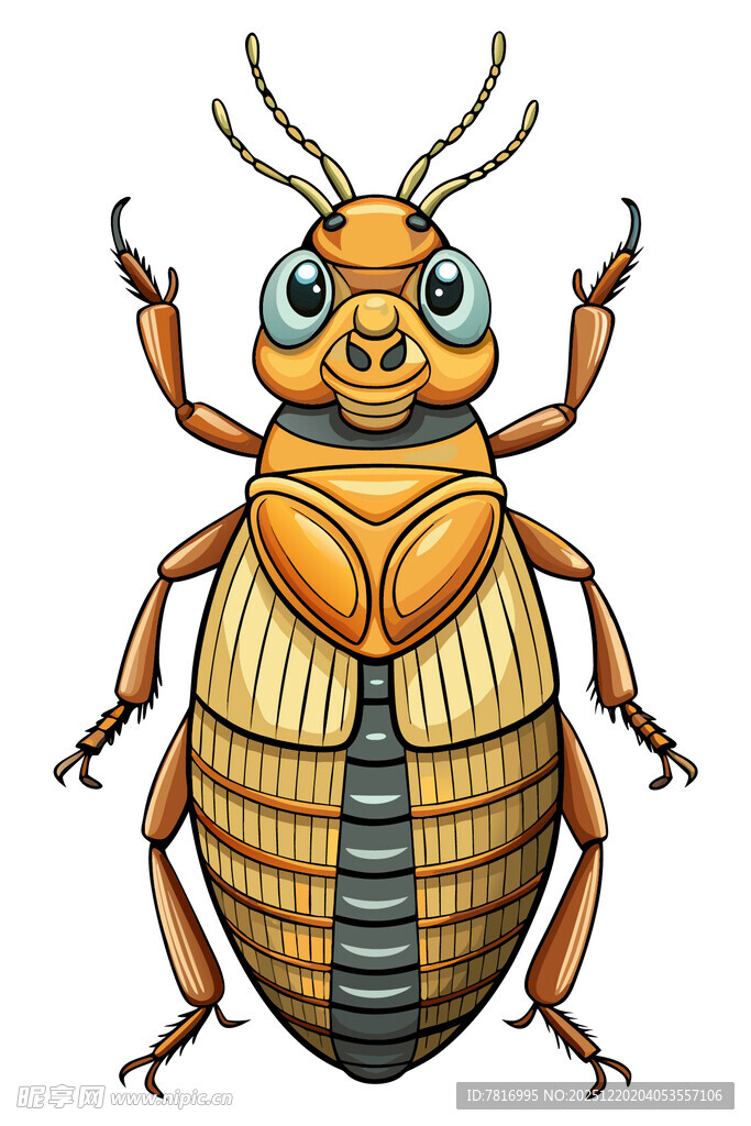 可爱卡通甲虫形象设计