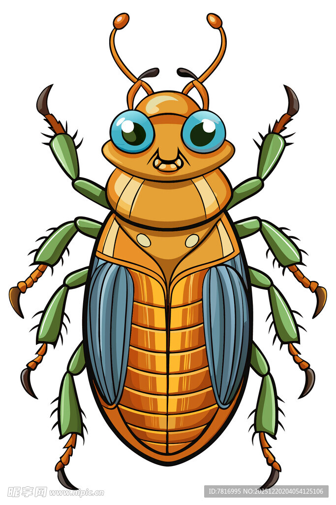 可爱卡通甲虫形象