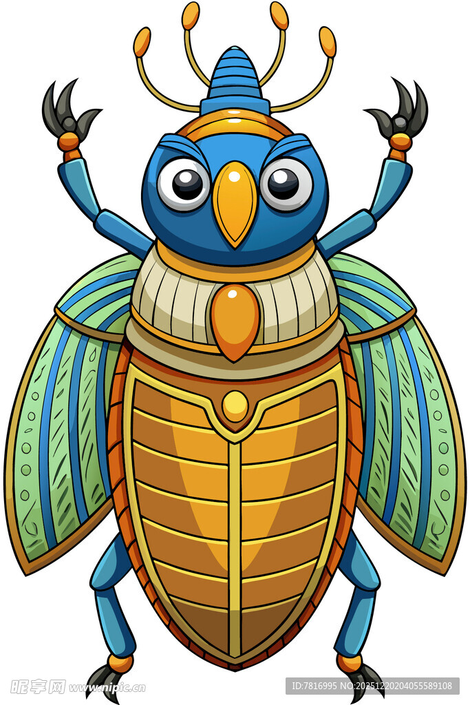 可爱卡通甲虫形象