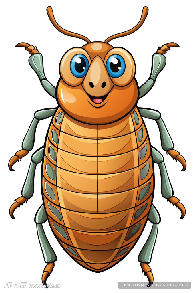 可爱卡通甲虫形象