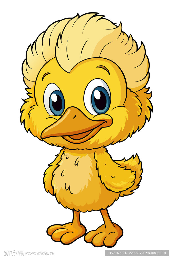 可爱小黄鸡卡通形象