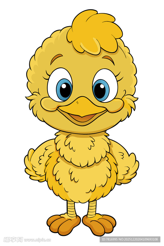 可爱小黄鸡卡通形象