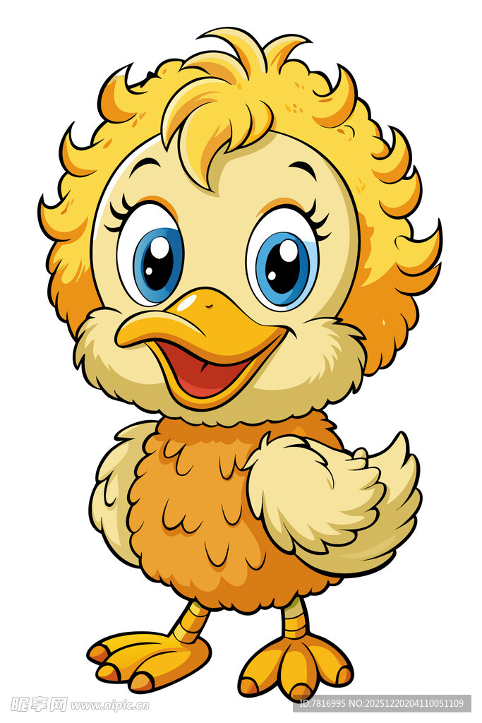 可爱小黄鸡卡通形象