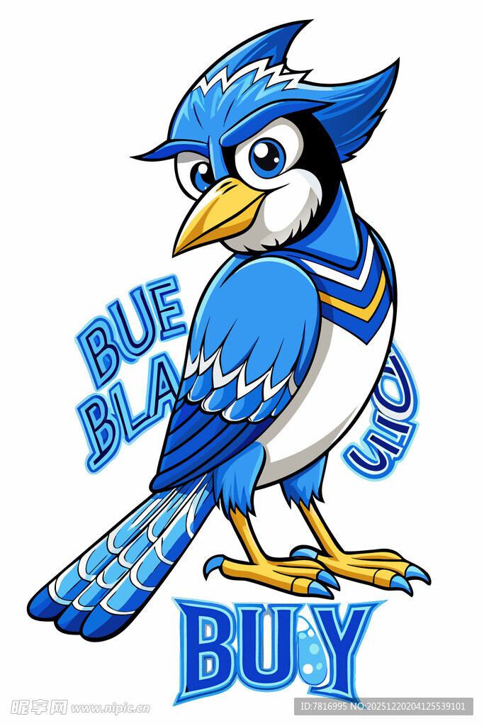 蓝鸟卡通形象待购