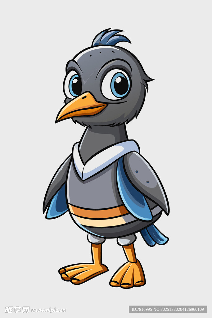 可爱卡通小鸟形象