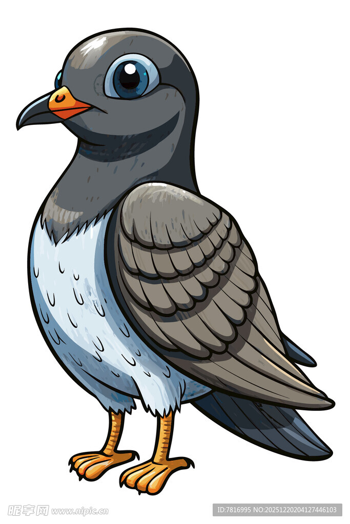 卡通鸽子插画