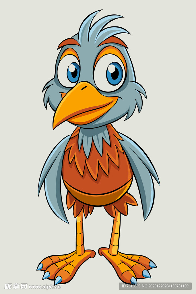 可爱卡通小鸟形象