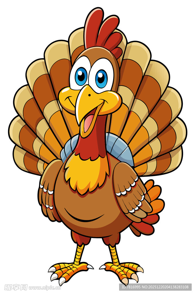 卡通火鸡形象
