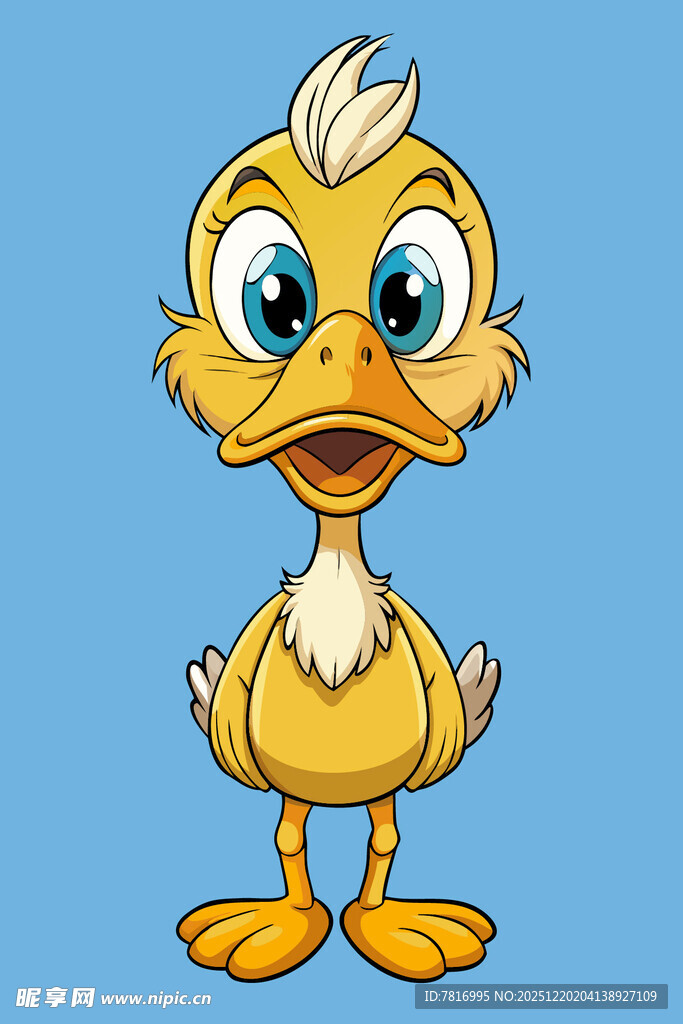 可爱小黄鸭卡通形象