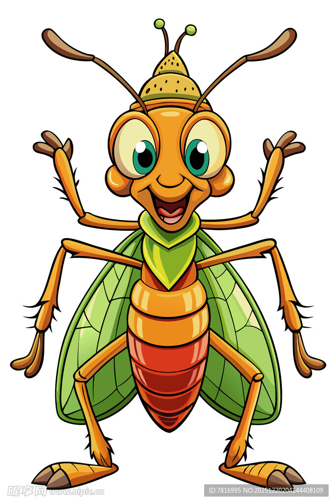 可爱卡通昆虫形象