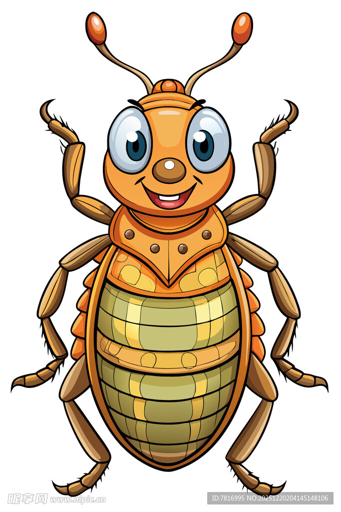 可爱卡通甲虫形象