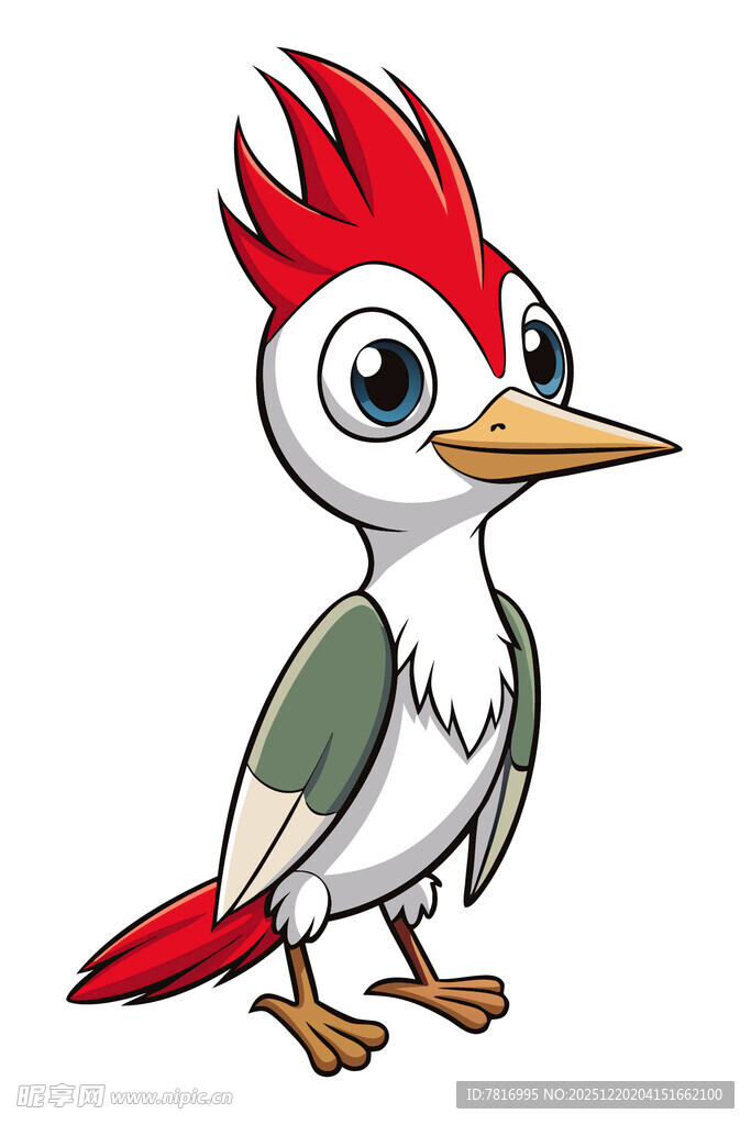 卡通啄木鸟形象