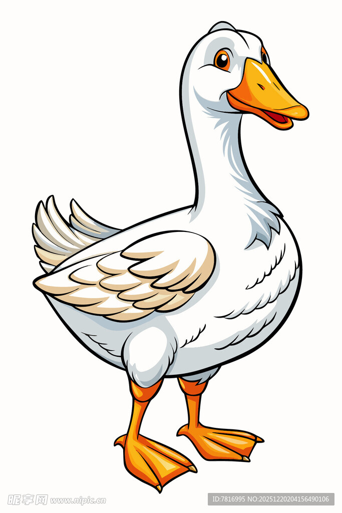 卡通大白鹅