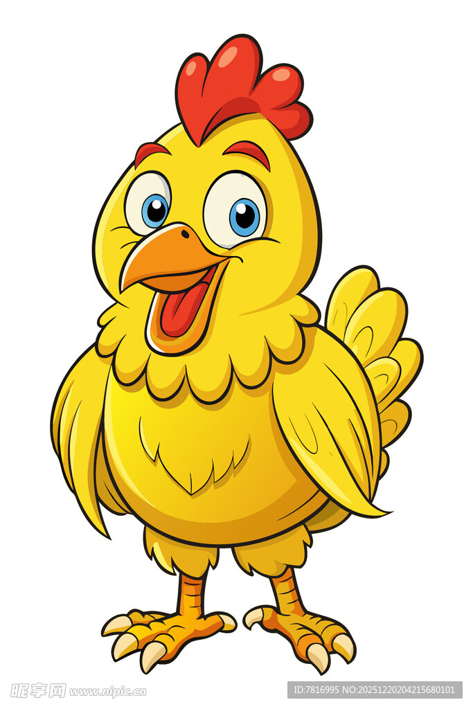 可爱小黄鸡卡通形象