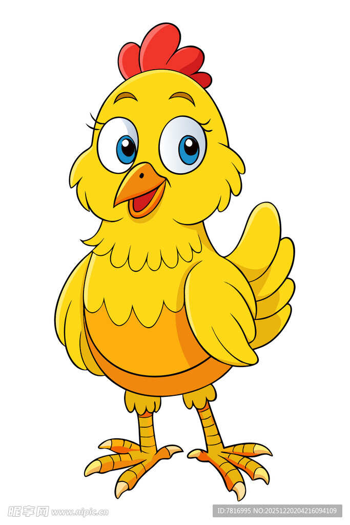 可爱小黄鸡卡通形象