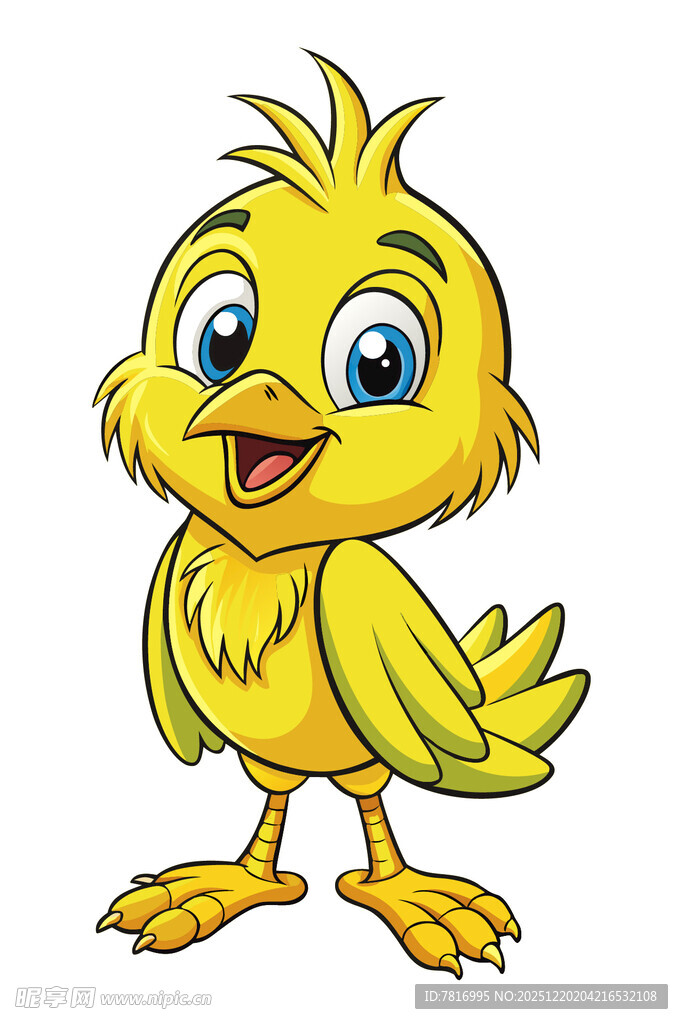 可爱小黄鸡卡通形象