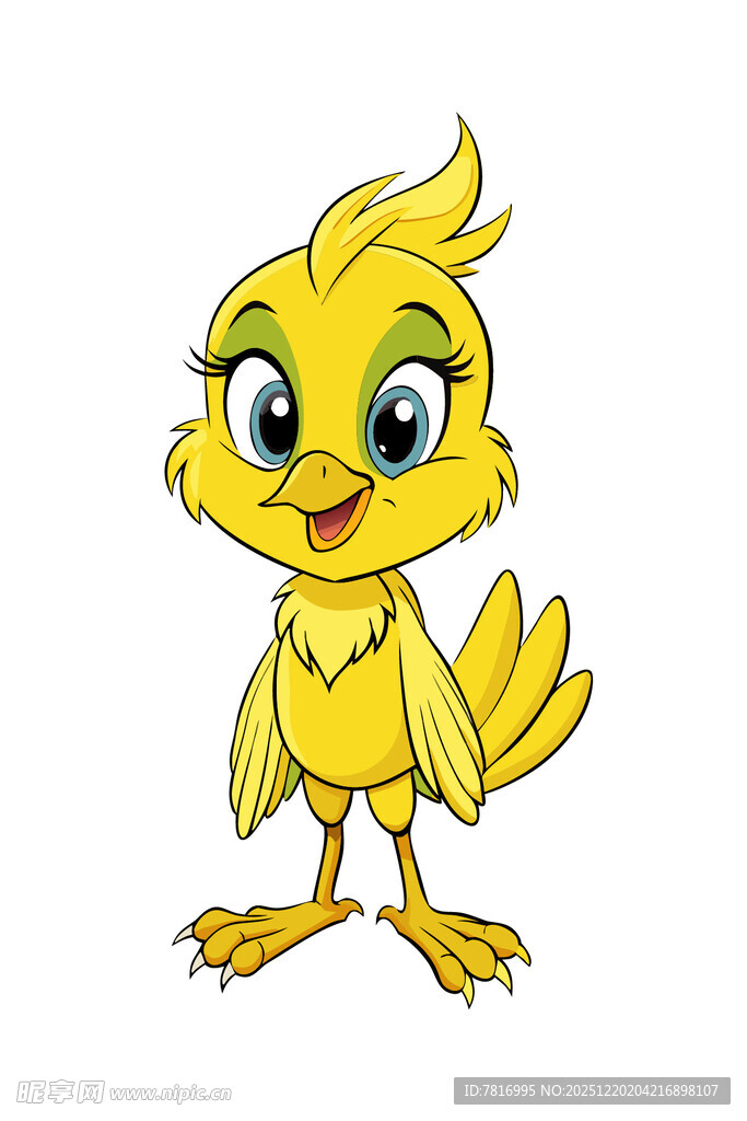 可爱小黄鸡卡通形象