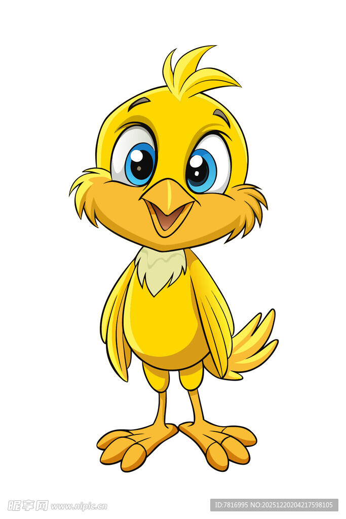 可爱小黄鸡卡通形象