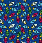 多彩灯泡图案背景设计