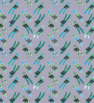 多彩蜻蜓图案无缝背景