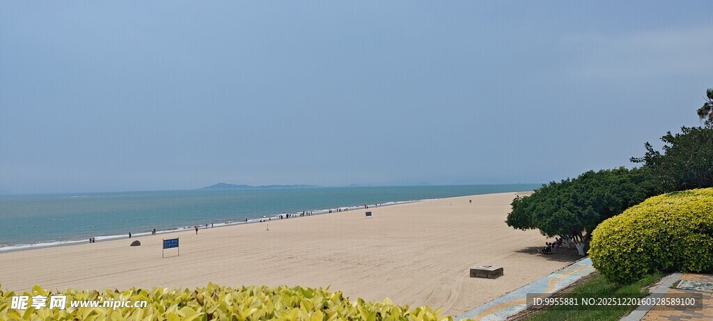 福建厦门美丽海滨沙滩风光