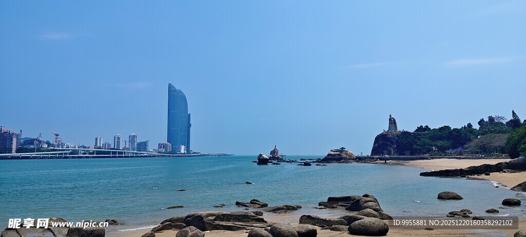 福建厦门海滨城市风光