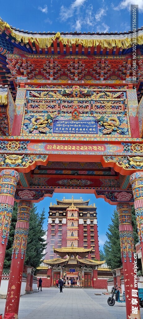 甘肃青海环线古典精美牌坊建筑