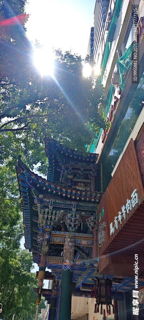 甘肃青海环线城市街头建筑景观