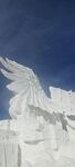 甘肃青海环线展翅天使雪雕