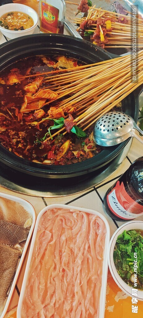 美食美味丰盛火锅食材大集合