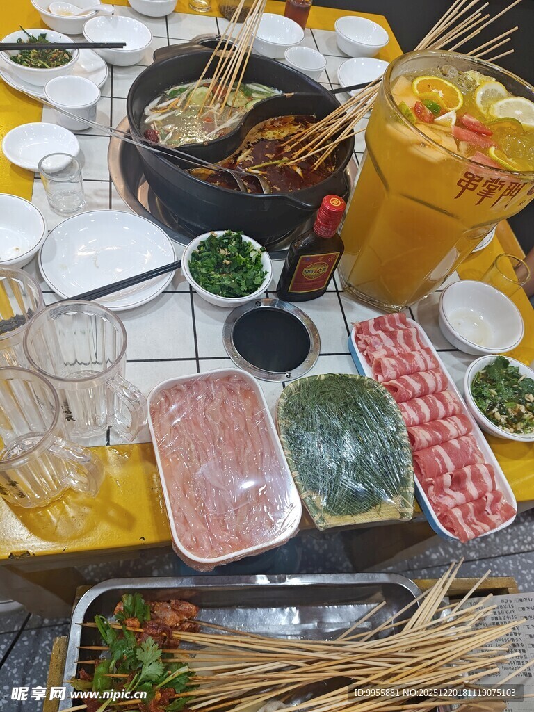 美食美味丰盛火锅食材大集合