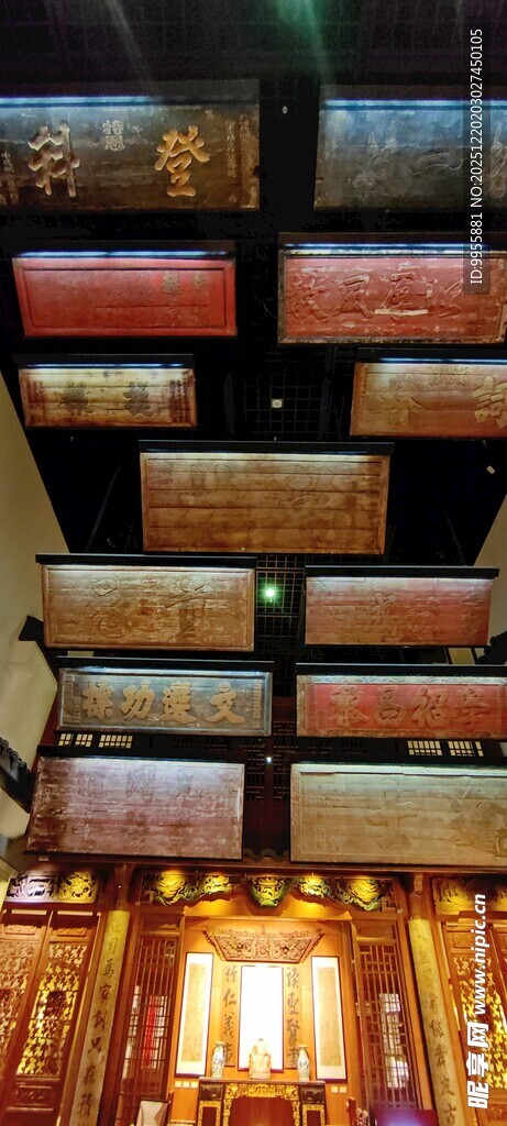 华东樱花华丽室内天花板装饰景观