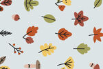秋季落叶图案背景纹理