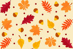 秋季落叶图案背景图