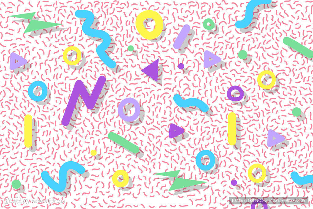 多彩字母图案背景
