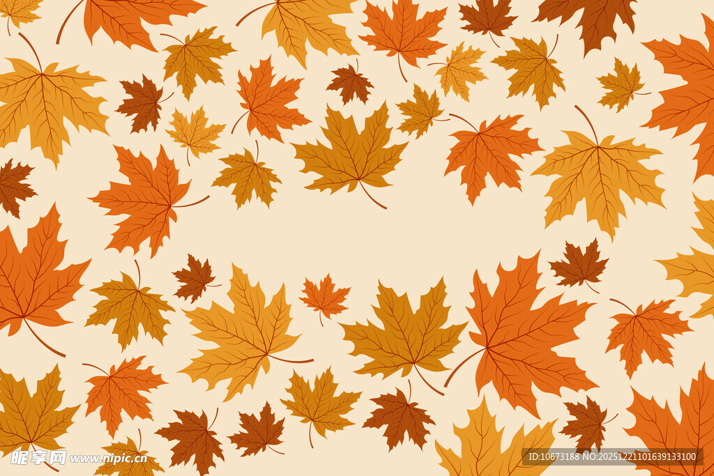 秋季枫叶背景图案