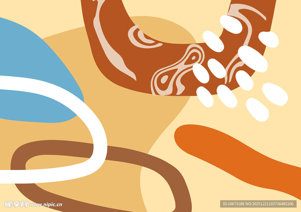 抽象几何图案艺术插画