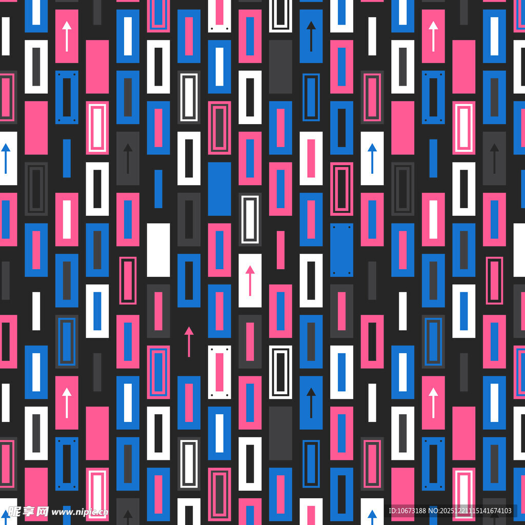 多彩几何方块图案背景