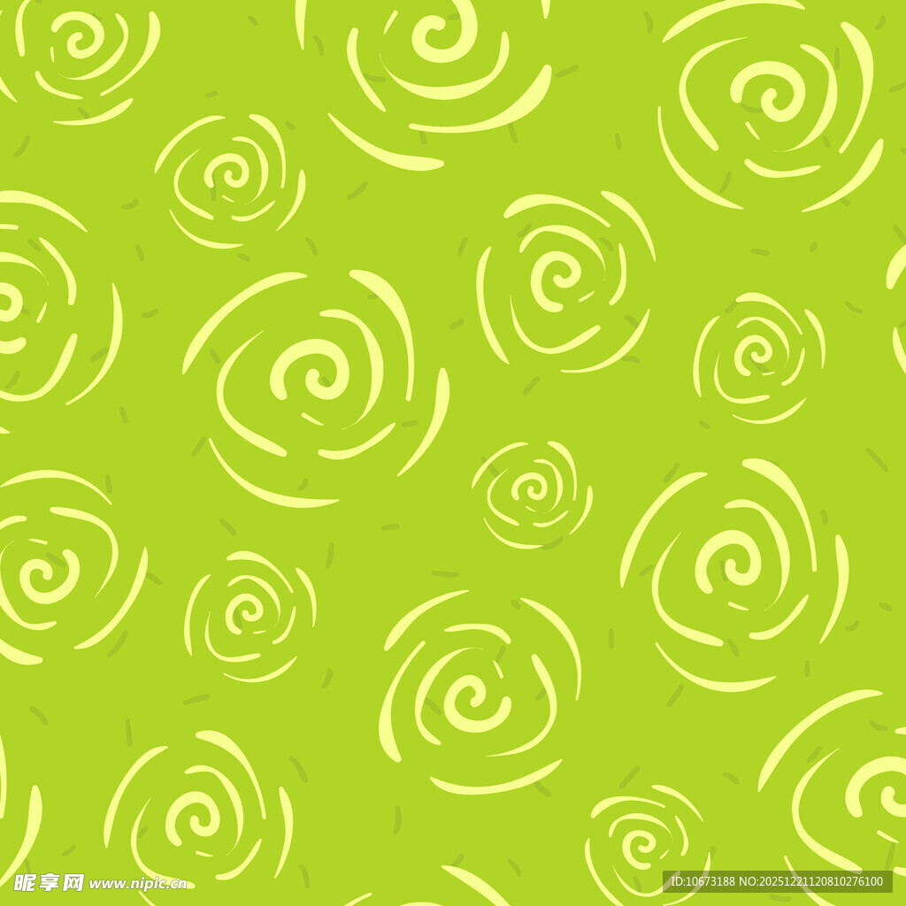 绿色螺旋花纹背景图案