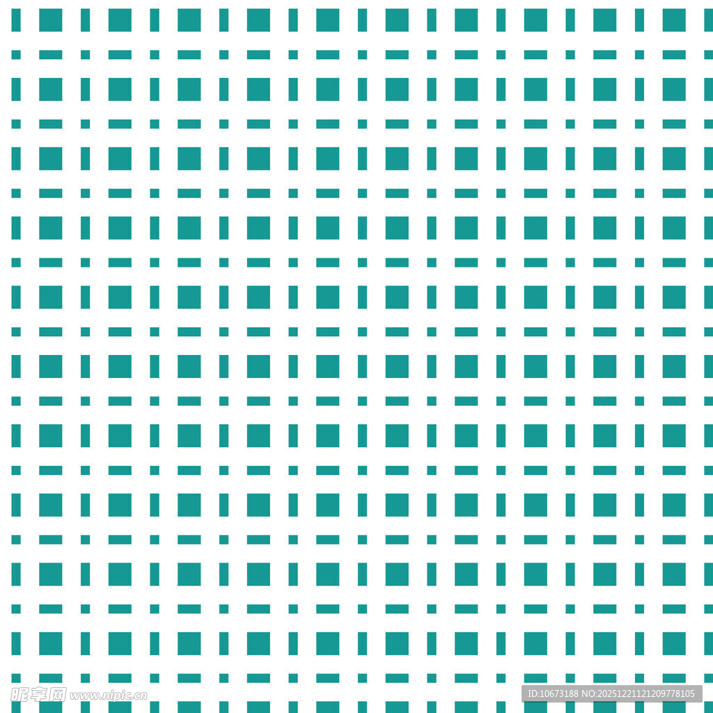 蓝绿色几何方块底纹图案