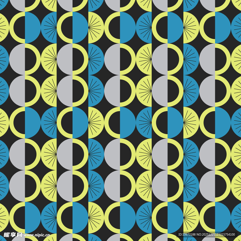 几何环形图案背景纹理